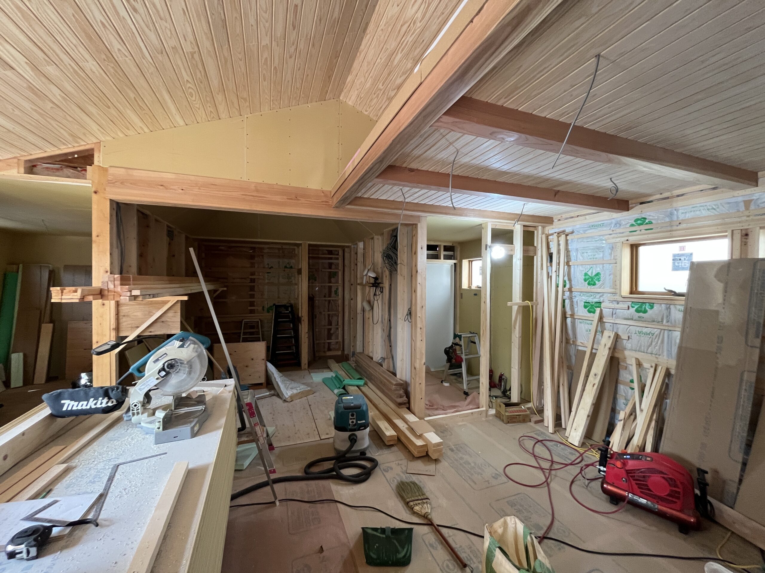 築60年の平屋をリノベーション』大工工事 Vol.9 | 木創